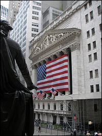 NYSE et la statue de George Washington