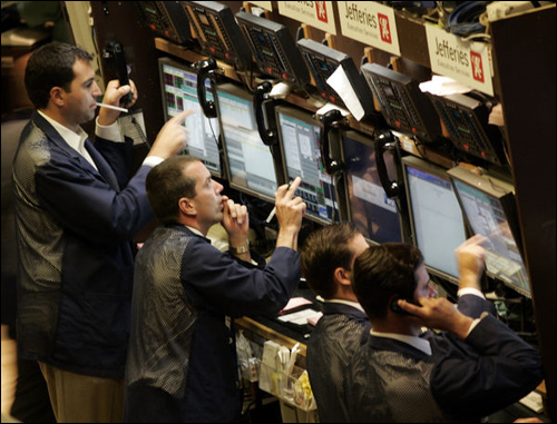 Scne commune dans le New York Stock Exchange