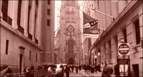 Wall Street et Trinity Church dans Metal Gear Solid 2