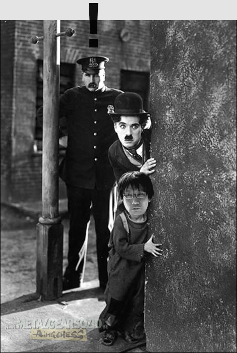 Charlie Chaplin et Hideo Kojima dans The Kid