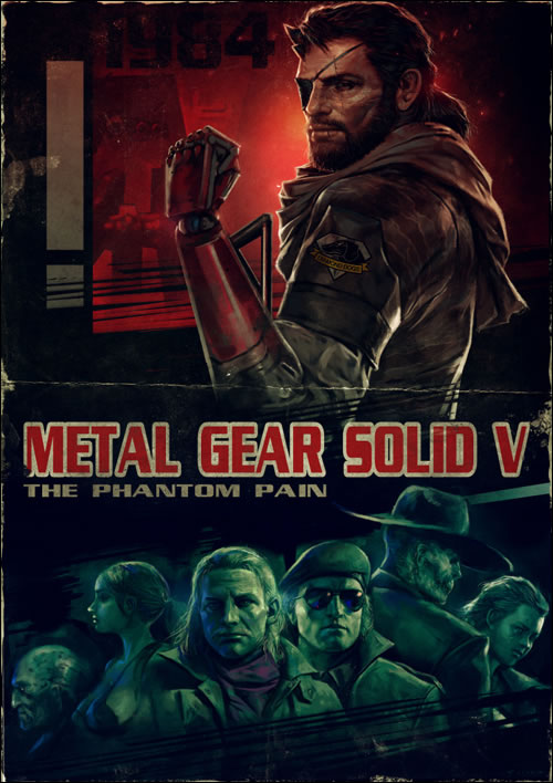 Six affiches de Metal Gear Solid V réalisées comme celles des films des années 80