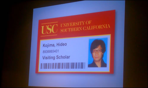 Hideo Kojima à l’USC School of Cinematic Arts