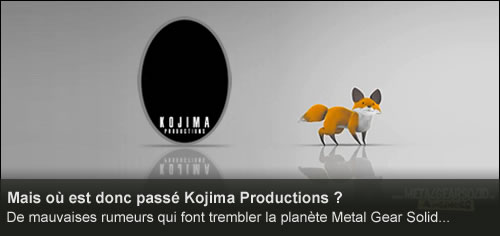 Mais où est donc passé Kojima Productions ?