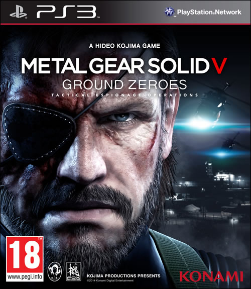 La jaquette européenne de Metal Gear Solid V : Ground Zeroes