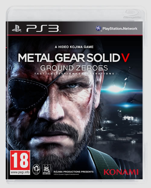 La jaquette européenne de Metal Gear Solid V : Ground Zeroes
