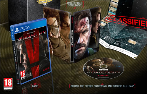 Le contenu du Blu-ray collector de Metal Gear Solid V : The Phantom Pain dtaill par le BBFC