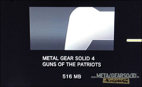 Installation patch japonais Metal Gear Solid 4 Guns of the Patriots