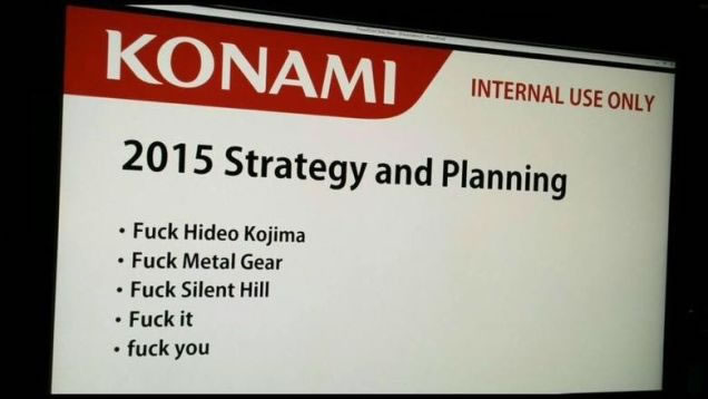 dito - Les nouvelles stratgies de Konami, des coupables Hideo ?