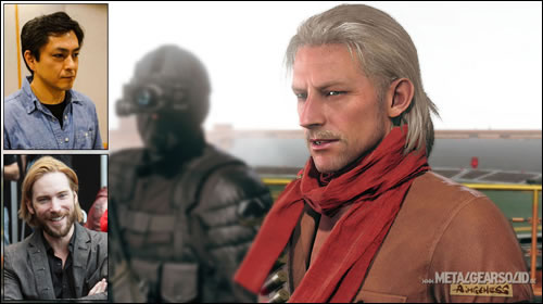 Satoshi Mikami et Troy Baker dans Metal Gear Solid V